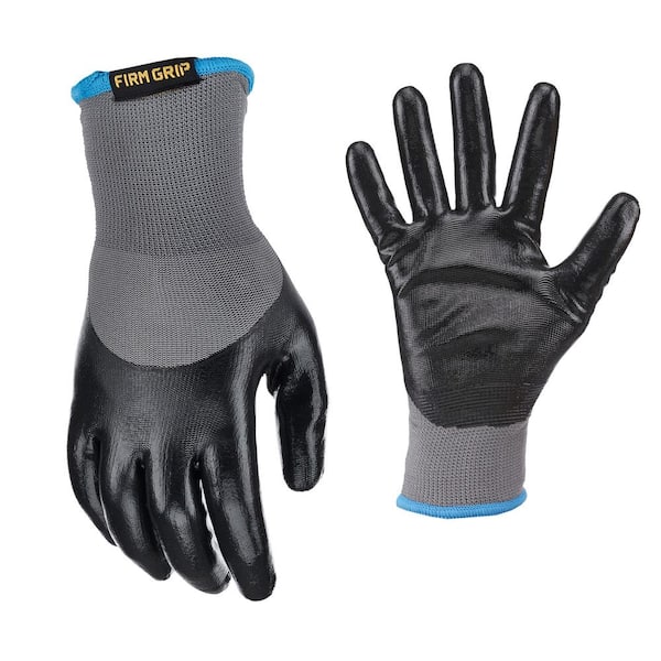 FIRM GRIP Large Winter Nitrile Grip Cold-Temp Gloves with Insulated Fleece Shell (3-Pack)