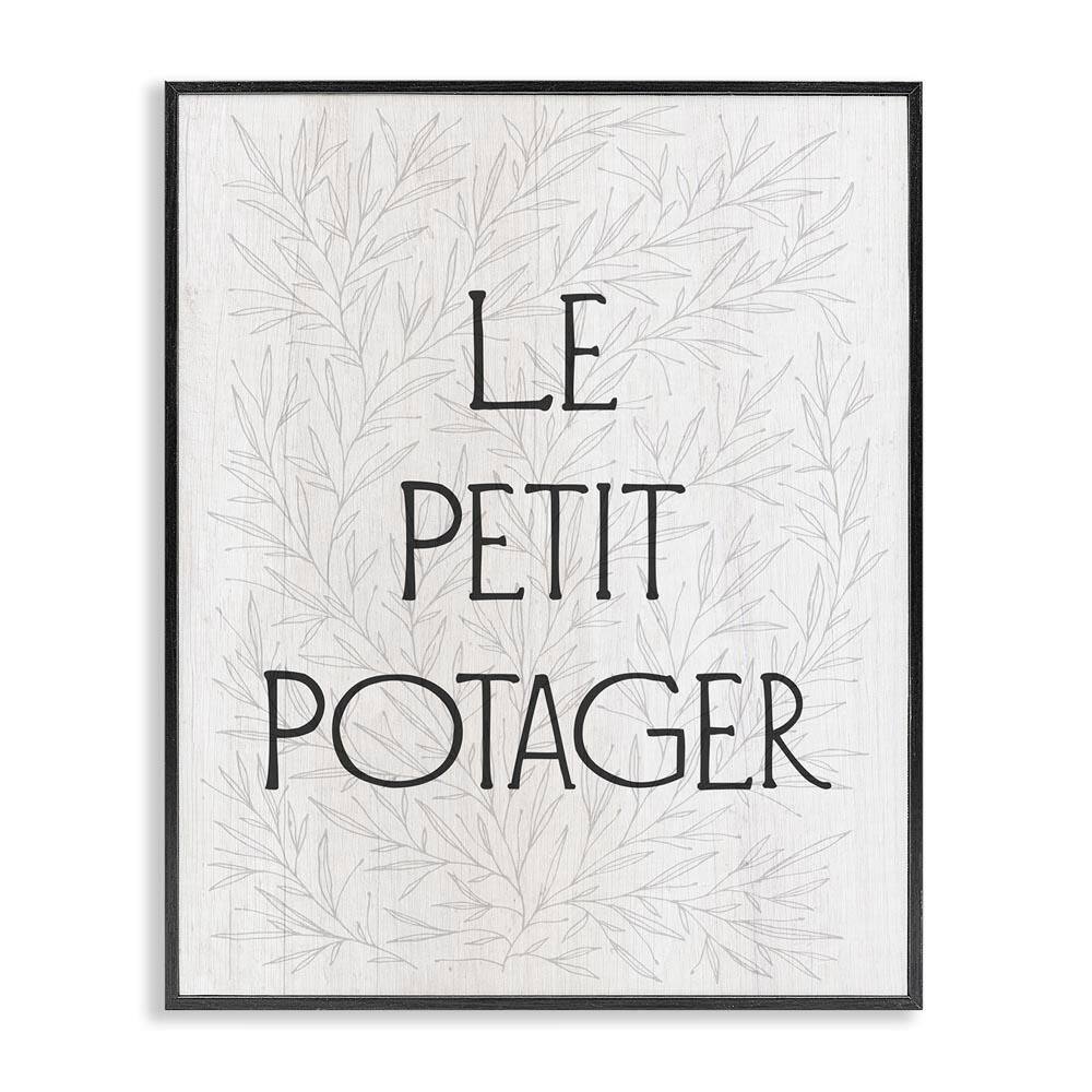Little Vegetable Garden by Daphne Polselli Black Framed Typography Giclee Art Print 20 in. x 16 in. price history on PriceWatchPro