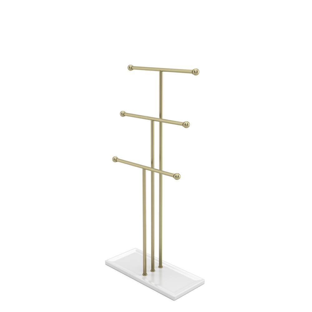 Voeding aanwijzing halen Trigem White/Brass Jewelry Stand 299330-524 - The Home Depot