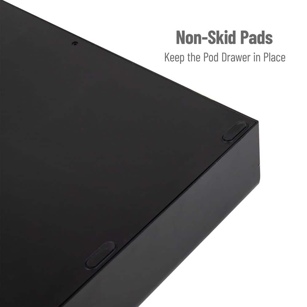 Black Single-Serve Coffee Pod Drawer and Organizer