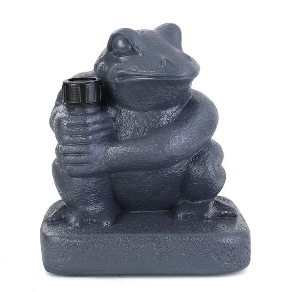 BANSA ROSE 14 in. Patio Umbrella Base in Gray with Frog Shape