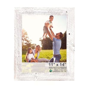 Josephine 11 in. x 14 in. White Wash Picture Frame