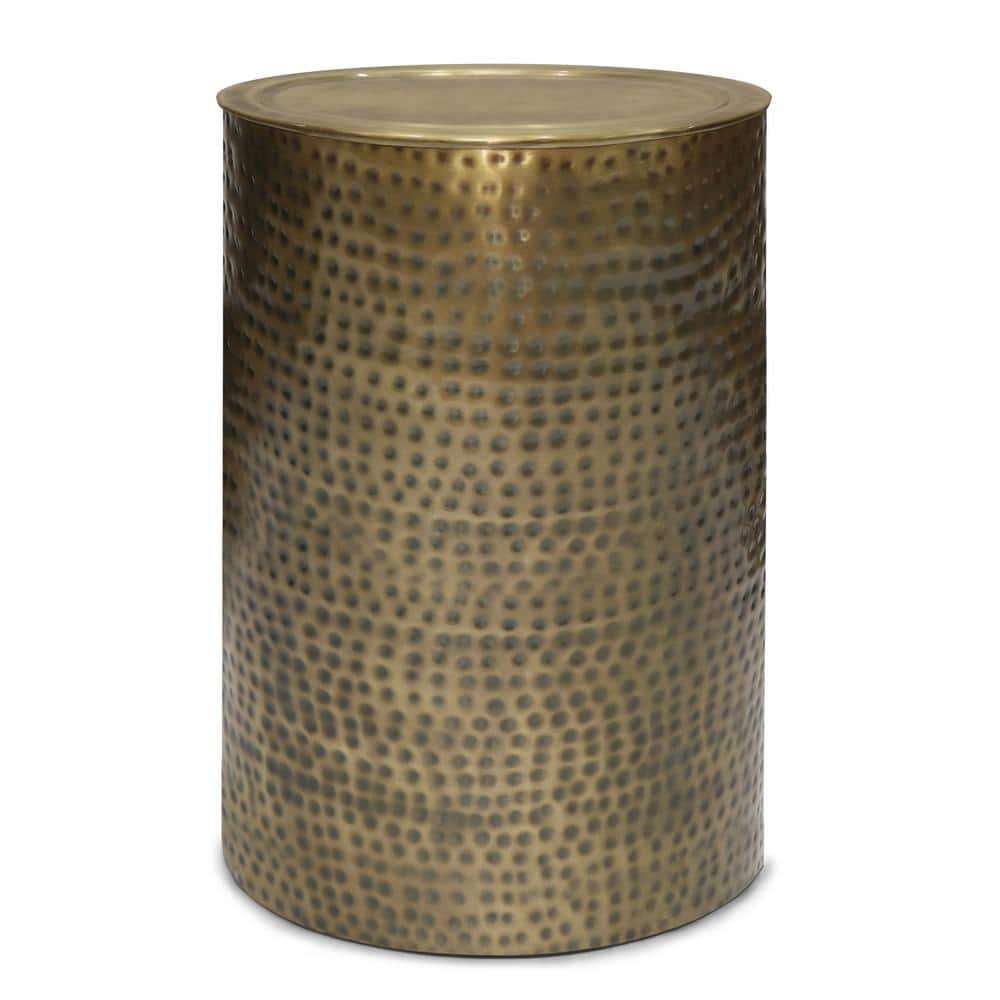 Simpli Home Corbin Industrial 16 in. Wide Metal Side Table