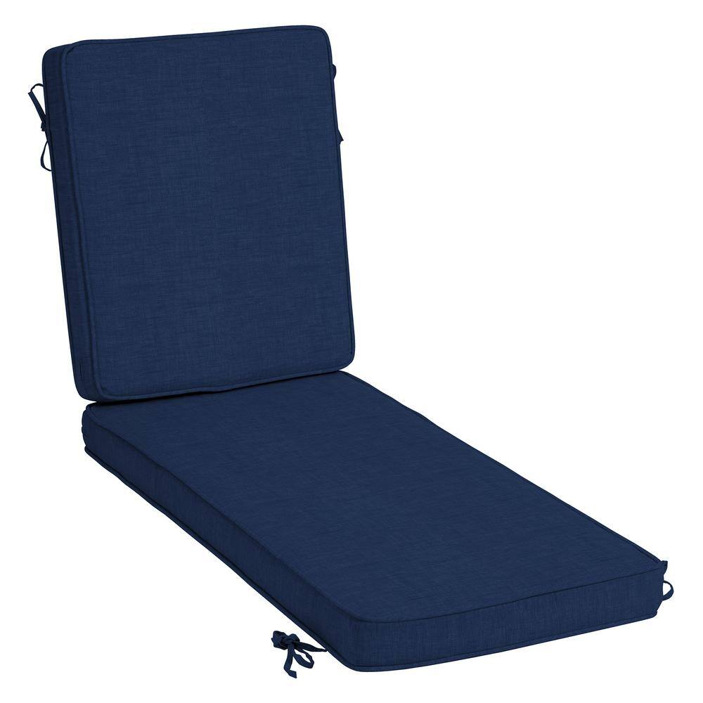ARDEN SELECTIONS ProFoam 21 in. x 72 in. Sapphire Blue Leala Outdoor Chaise Lounge Cushion