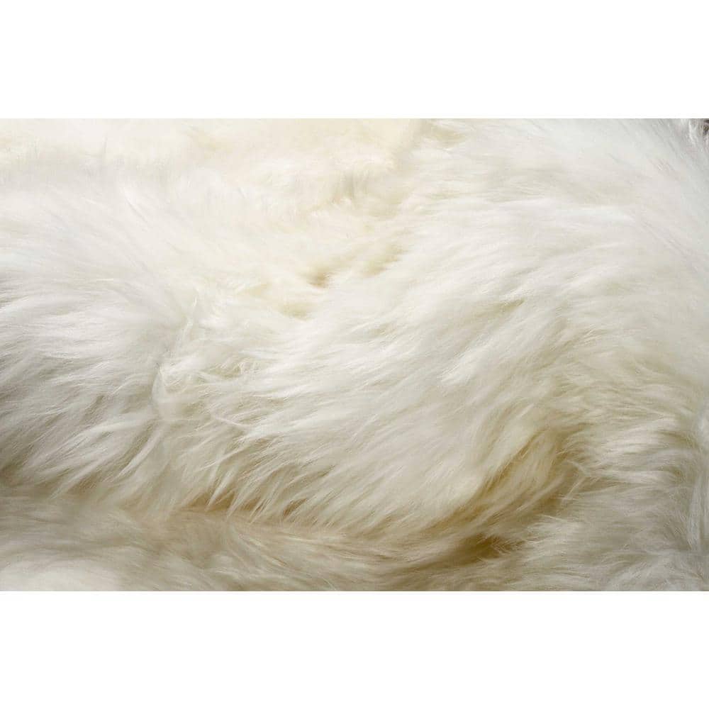 Luxurious Handmade Blue Sheepskin 48" x 72" Area Rug