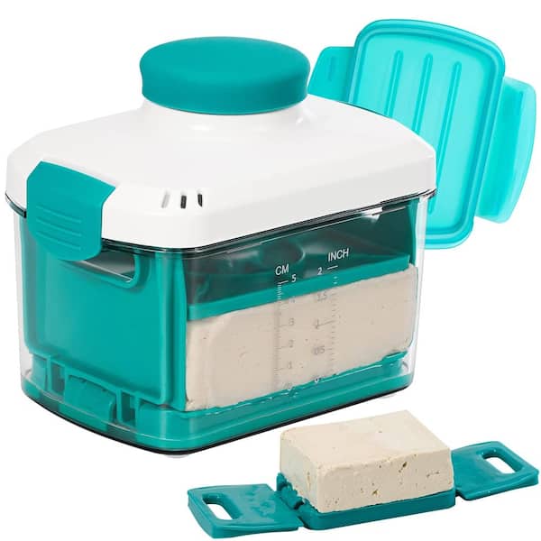Stainless Steel Adjustable Tofu Press with Openable U-Tray and Pour Spout, BPA-Free, Presses in 10–30 Min