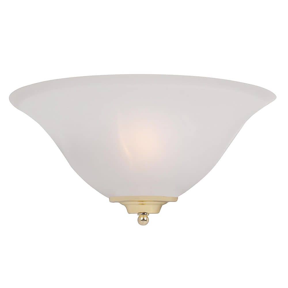 Foster Bronze and White Frosted Glass Wall Sconce