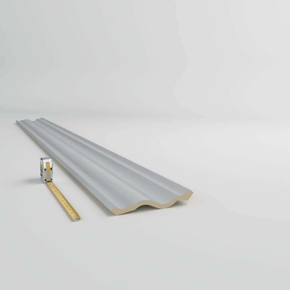 96" Gray Polyurethane Crown Moulding