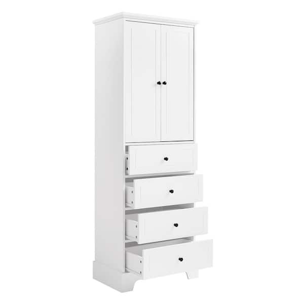 Siavonce Storage Cabinet with 2 Doors and 4 Drawers for