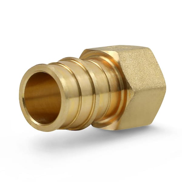 PLUMBFLEX 3/4 in. x 1/2 in. PEX A x FIP Expansion Pex Adapter, Lead Free Brass for Use in Pex A-Tubing