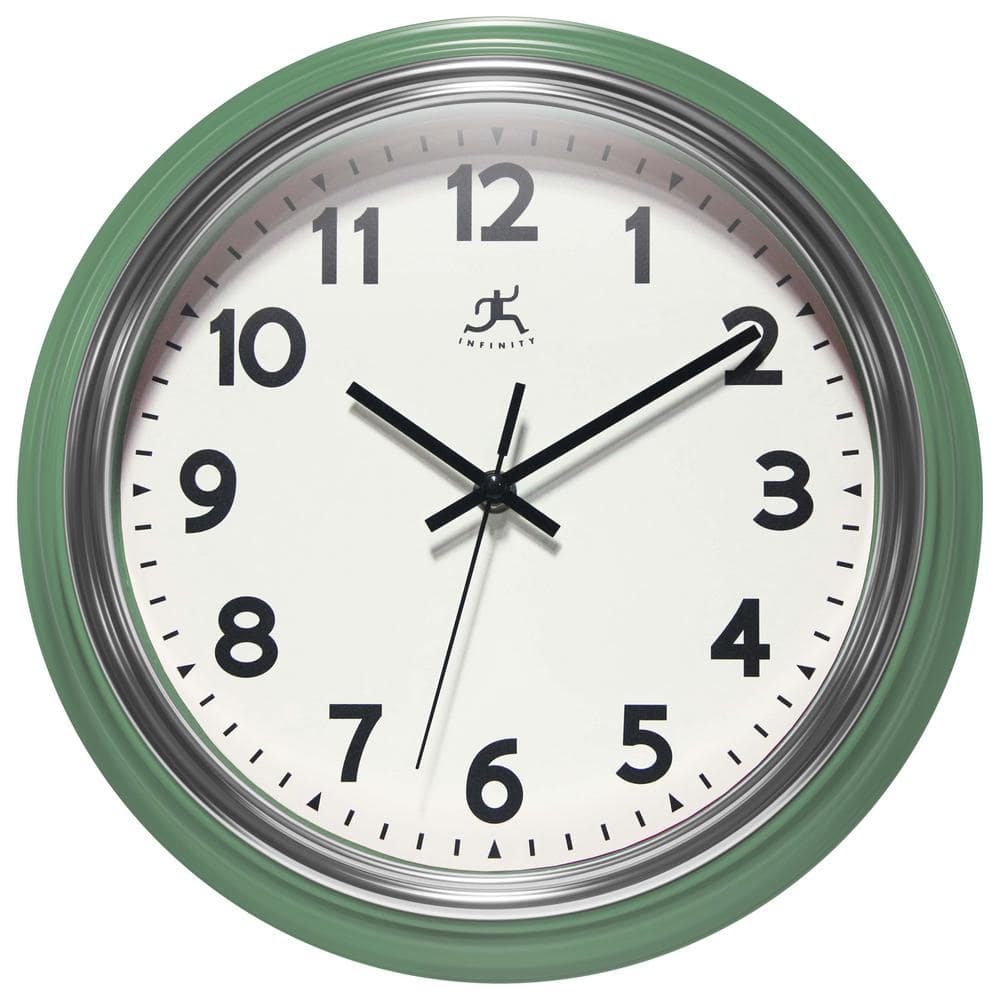 Infinity Instruments Gas Station Classic 12 in. Wall Clock, Green ...