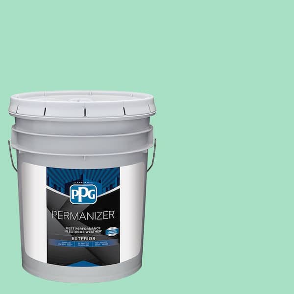 PERMANIZER 5 gal. PPG1227-3 Mountain Mint Semi-Gloss Exterior Paint