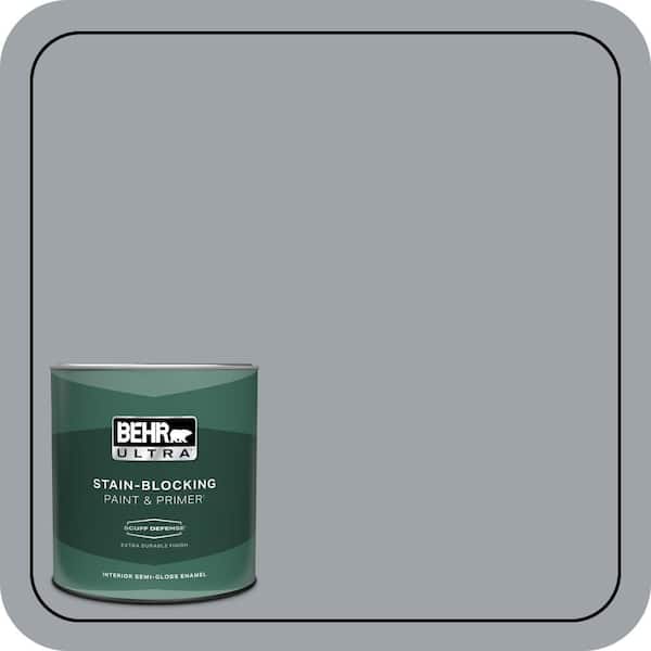BEHR ULTRA 1 qt. #N510-4 Supernova Extra Durable Semi-Gloss Enamel Interior Paint & Primer