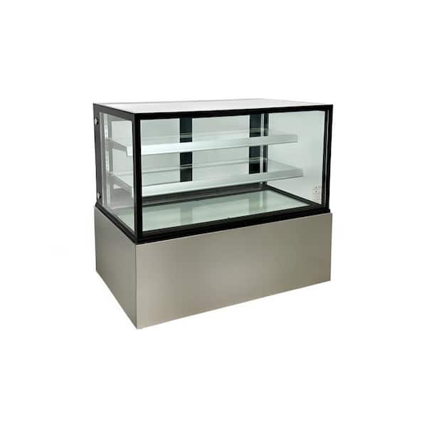 Elite Kitchen Supply 48 in. 14.5 cu. ft. Commercial Bakery Refrigerator Showcase EW48Z Black