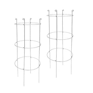 Glamos Wire 42 in. Heavy-Duty Collapsible Tomato Cages (2-Pack)