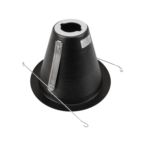 NICOR 6 in. Black Recessed Airtight Cone Baffle Trim 17550ABKWL