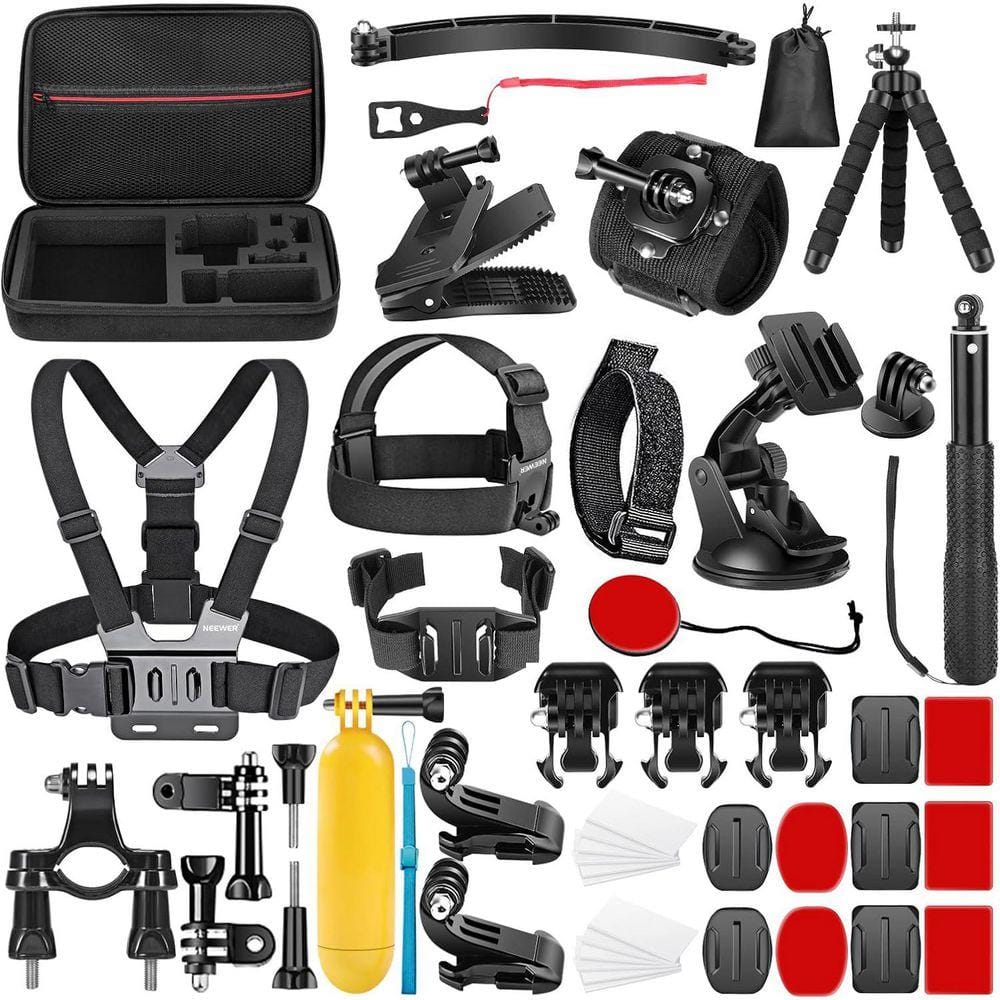 OBJLGEV 50-Piece Action Cam Kit for Sports/Adventure