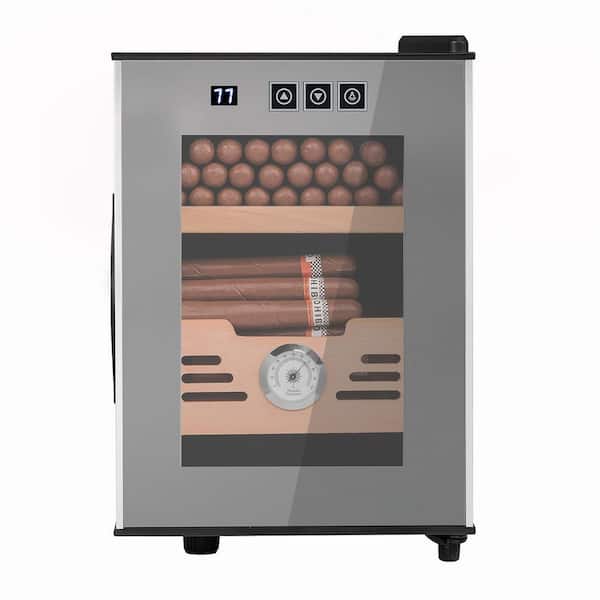 Electric Cigar Humidor, 16L Cigar Humidor Cabinet with Heating and Cooling Temp Control System, for Up To 100 Cigars