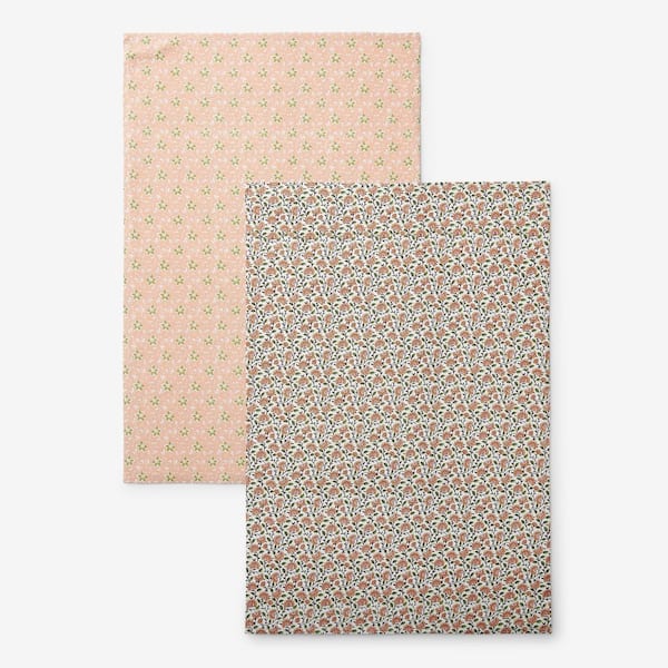Company Cotton Mix & Match Floral Clay Cotton Tea Towel (Set of 1)