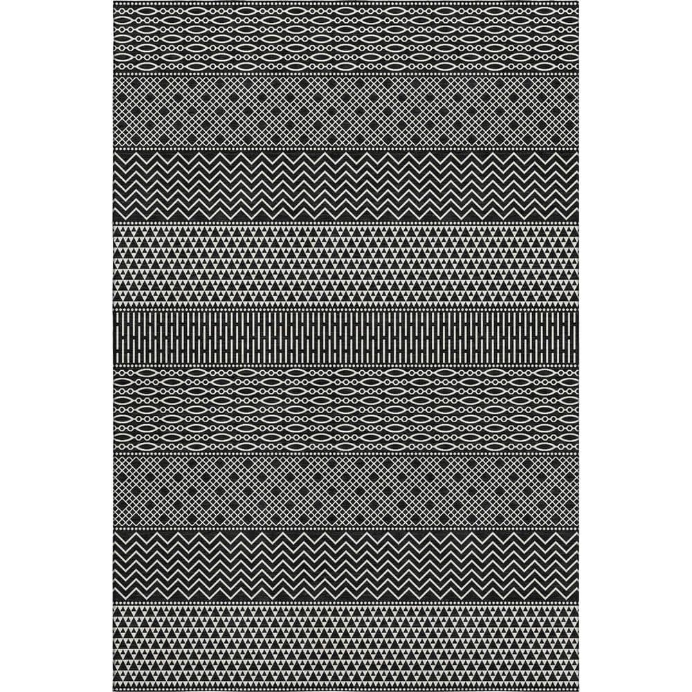 Mayfield Premium Machine Washable Abstract AMF939 Black 9 ft. x 12 ft. Area Rug price history on PriceWatchPro