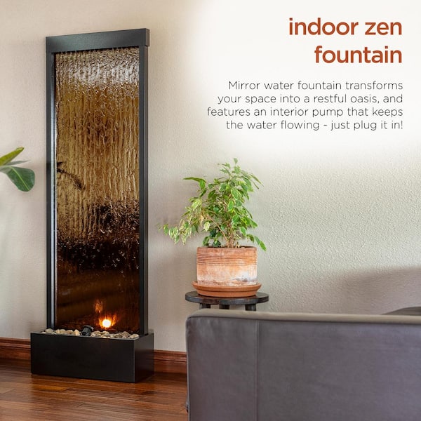 Alpine Corporation 72 in. Tall Indoor/Outdoor Mirror Zen