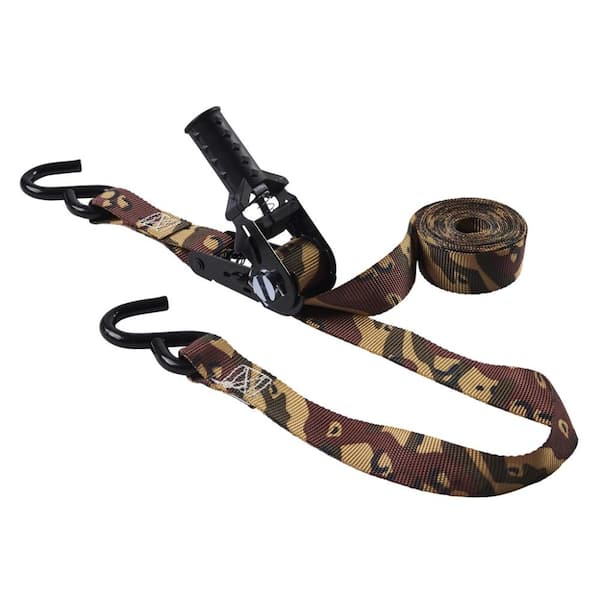 Keeper Desert Camo Ratchet Tie-Down Strap 12 ft. x 1 in. 500 lbs.