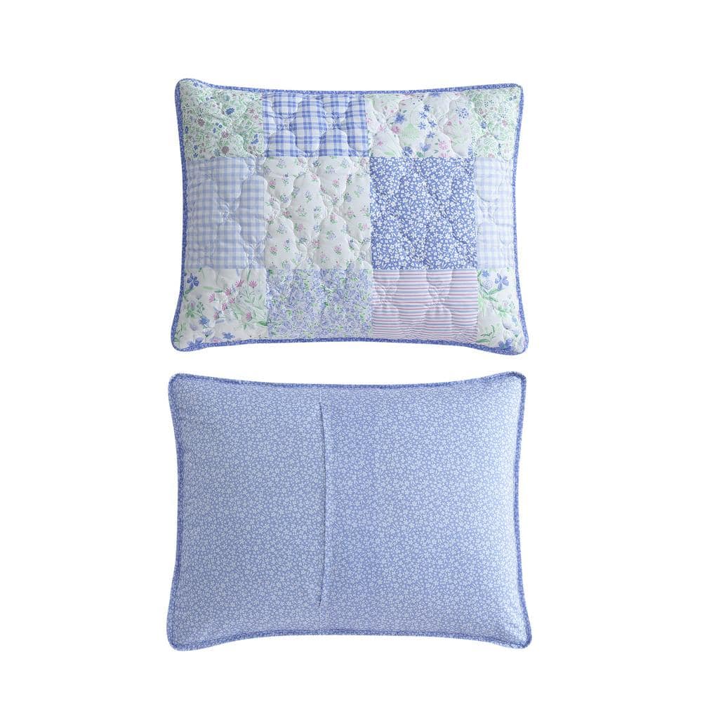 Parker Patchwork Purple Twin Microfiber Quilt Set