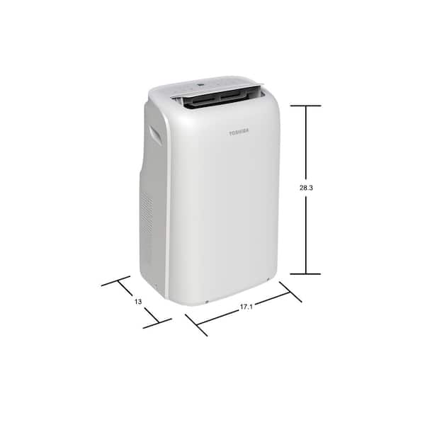 Toshiba RAC-PD0812CRRU 8,000 BTU (6,000 BTU DOE) 115-Volt Portable Air Conditioner with Dehumidifier Mode and Remote for rooms up to 250 sf - 3