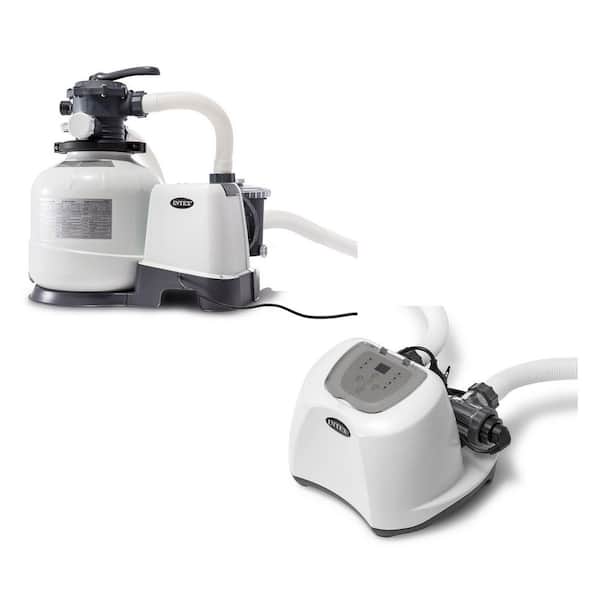 2800 Gal. Pool Sand Filter Pump w/Krystal Clear Saltwater System