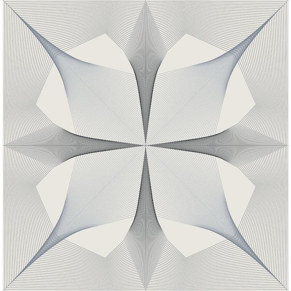 A-Street Prints Radius Black Geometric Paper Strippable Wallpaper (Covers 56.4 sq. ft.)