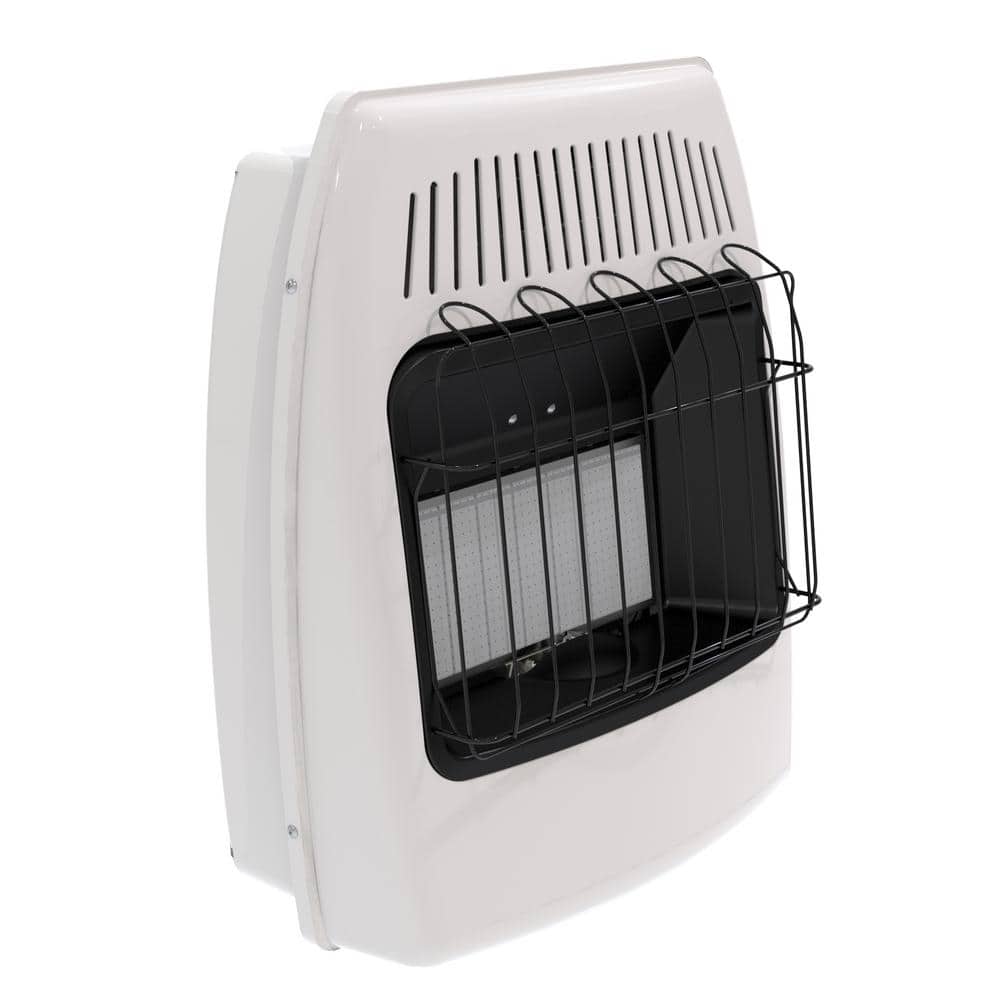 White 24" Natural Gas Infrared Wall Mounted Heater