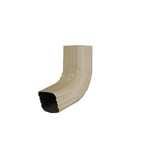 3 in. x 4 in. Almond Aluminum Downspout A Elbow Special Order
