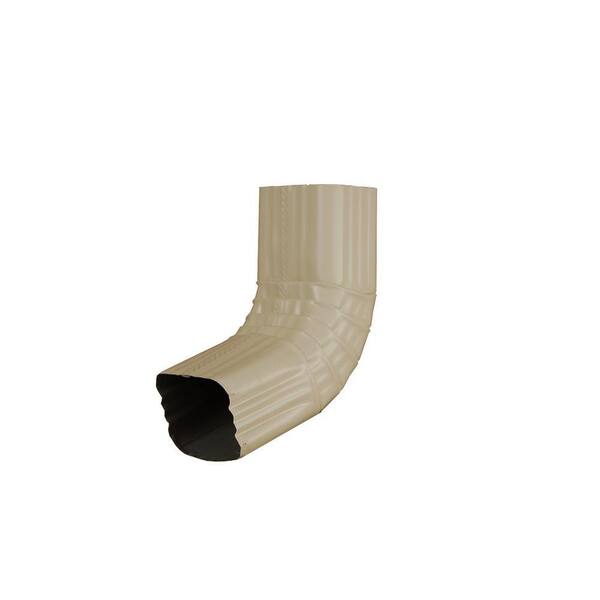 White AMERIMAX HOME PRODUCTS 47264 3x4 Aluminum B Elbow Roofing Building Materia