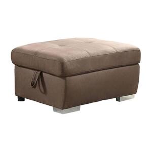 Acoose Brown Upholstery Storage Ottoman