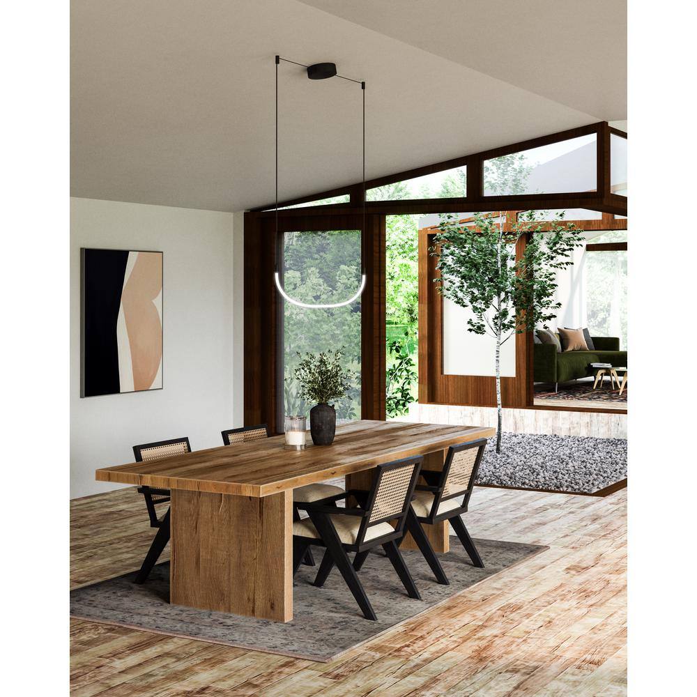 Talis Black Aluminum LED Island Pendant Light