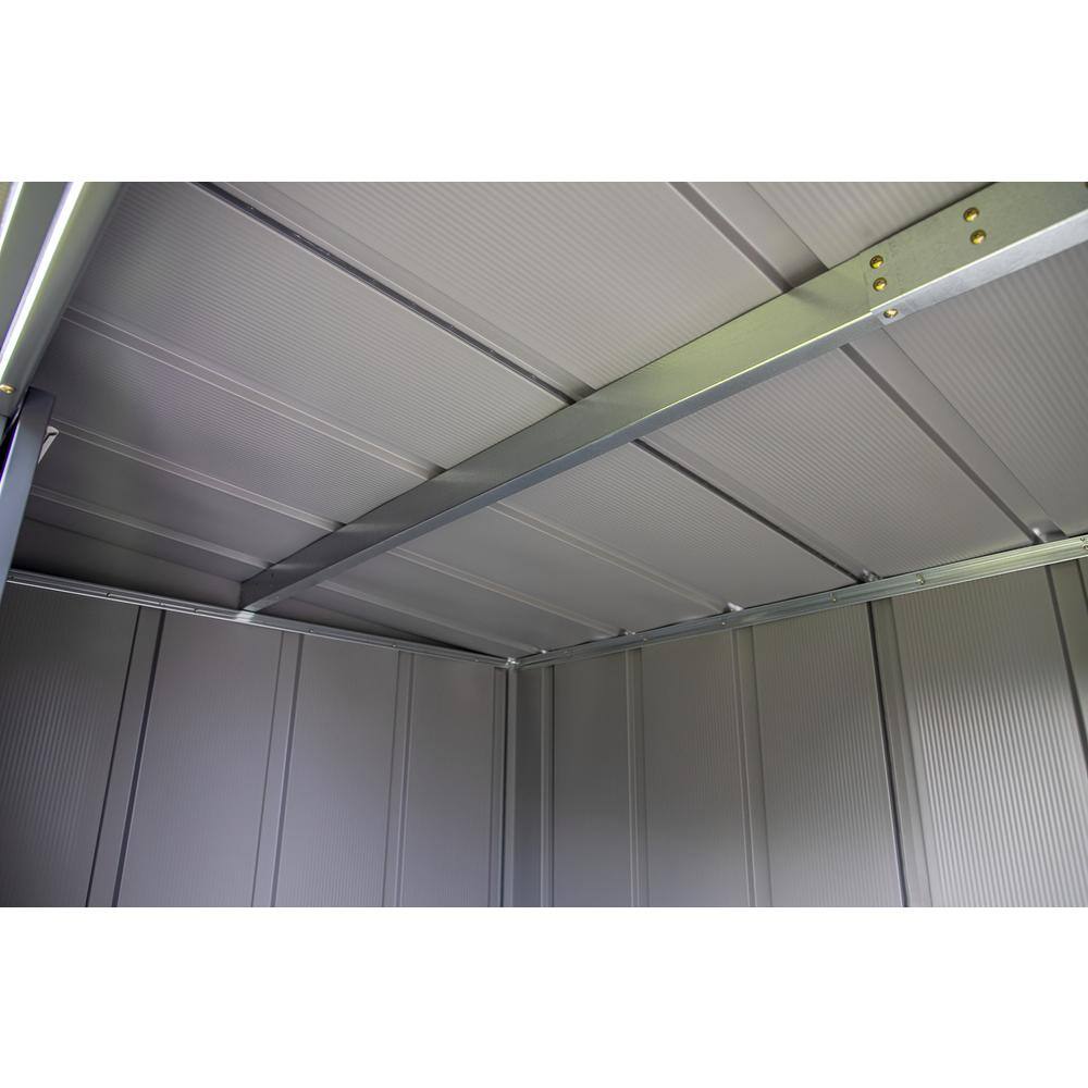 8 ft. x 4 ft. Sage Green Galvanized Steel Storage Shed