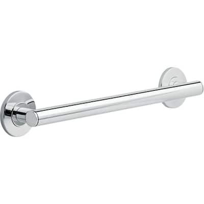 Contemporary 18 in. x 1-1/4 in. Concealed Screw ADA-Compliant Decorative Grab Bar in Chrome