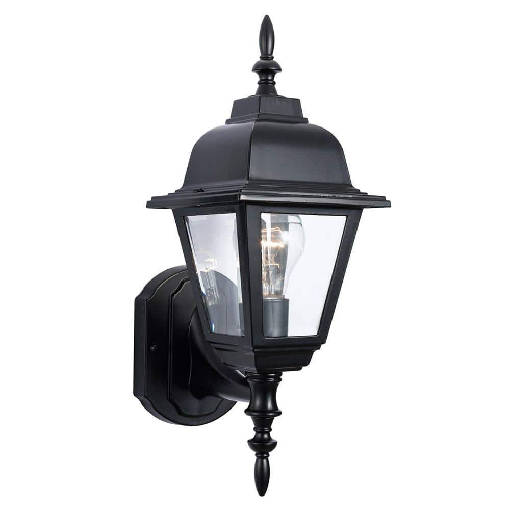 Design House Maple Street Black Outdoor Wall-Mount Die-Cast Wall