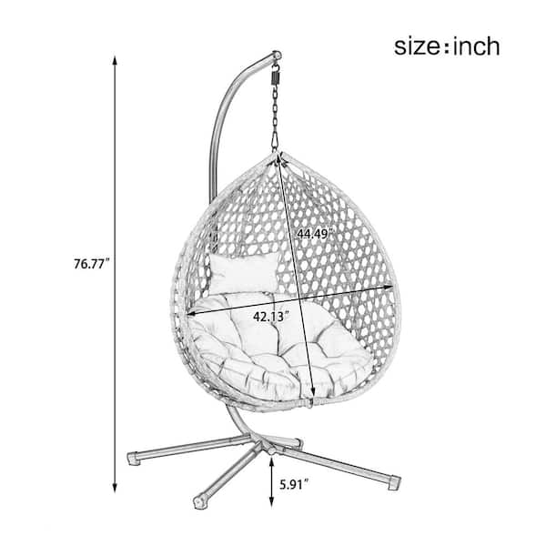 Gray Metal Outdoor Rocking Chair with Gray Cushions HG-258 - The
