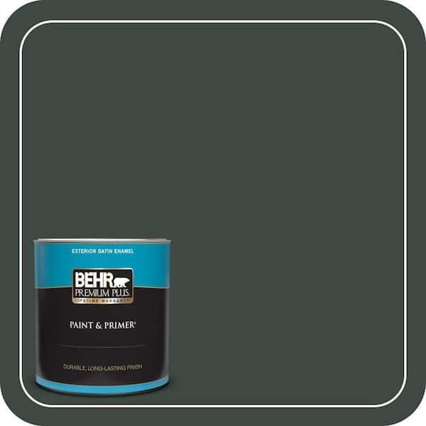 BEHR PREMIUM PLUS 1 qt. #PPF-54 Trellised Ivy Satin Enamel Exterior Paint & Primer