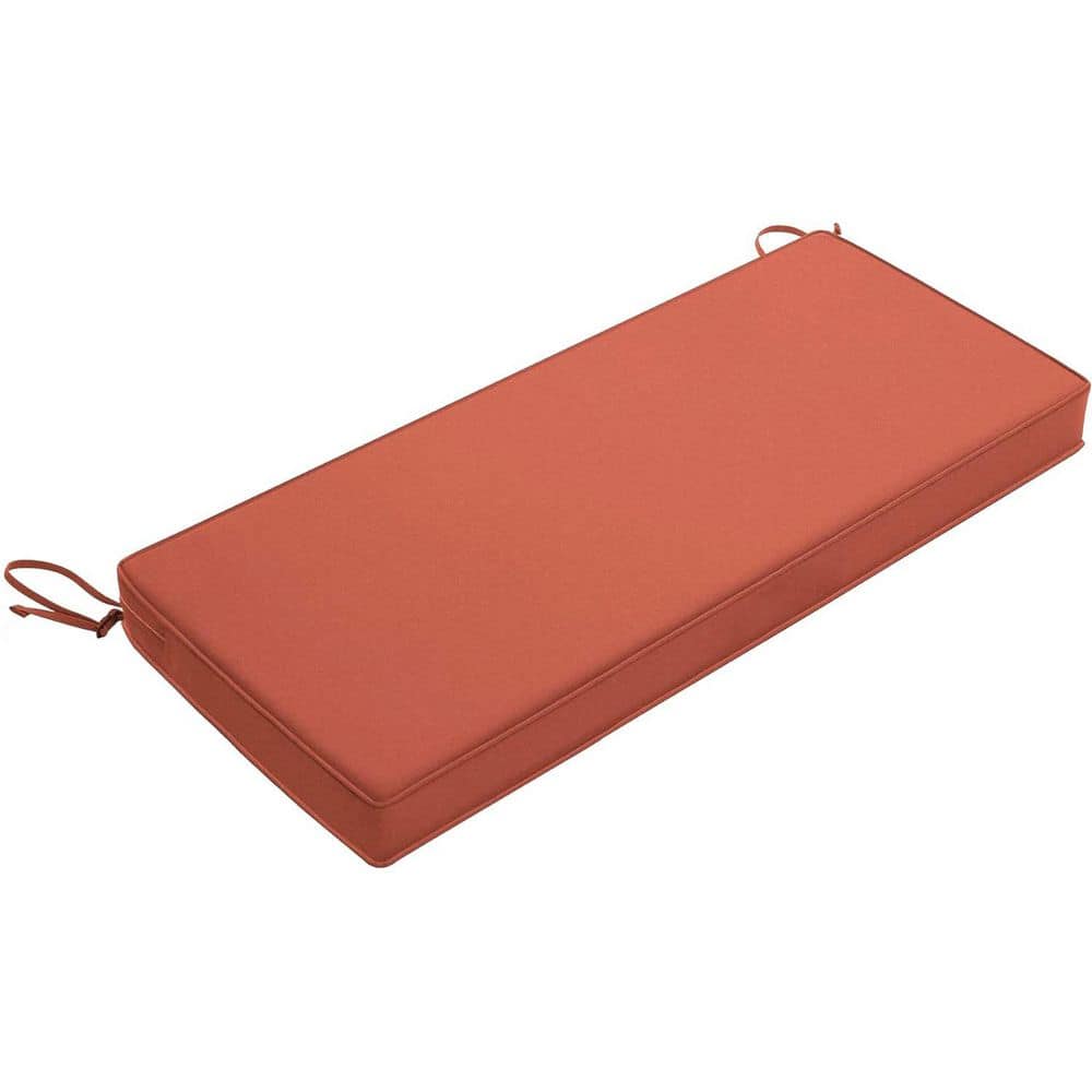 59 in. x 18 in. Rectangle Outdoor Bench Cushion Spice