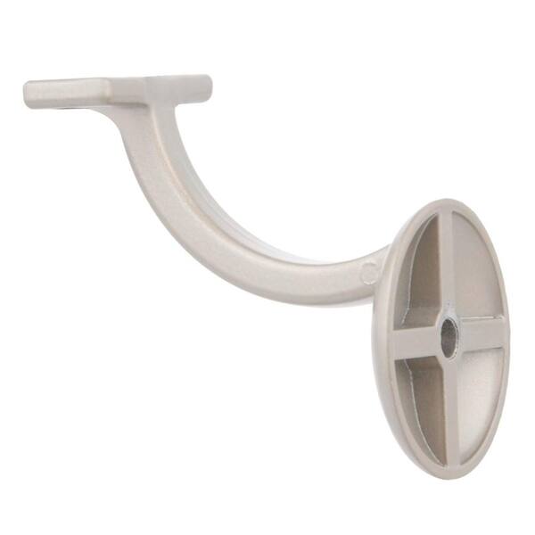 EVERMARK Stair Parts 601-B-MD Brushed Nickel Stair-Rail Wall Bracket Accessory