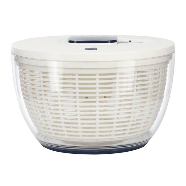 6.3 Quart Plastic Salad Spinner in White