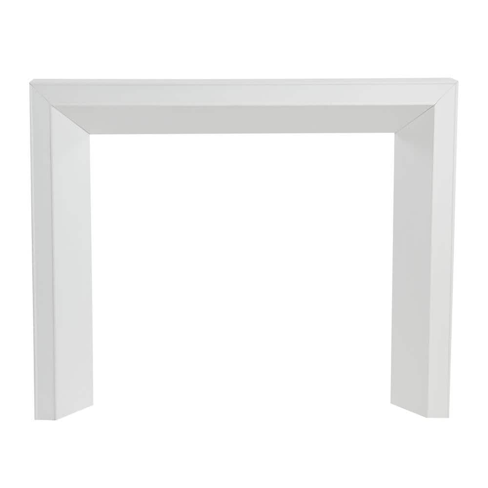 Ezra White MDF Modern Fireplace Mantel