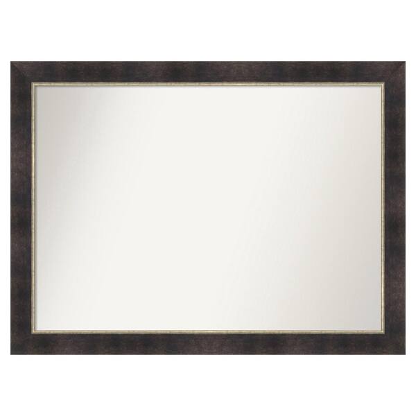 Odin Antique Bronze 42.75 in. x 31.75 in. Non-Beveled Modern Rectangle Wood Framed Wall Mirror