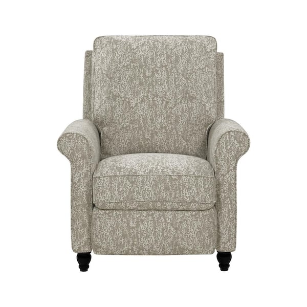 ProLounger Taupe Coral Woven Fabric Push Back Recliner Chair