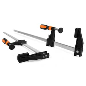 Bora 50 Parallel Clamp Set, 2 Pack of Woodworking Clamps with Rock-Solid,  Even Pressure, 571150T