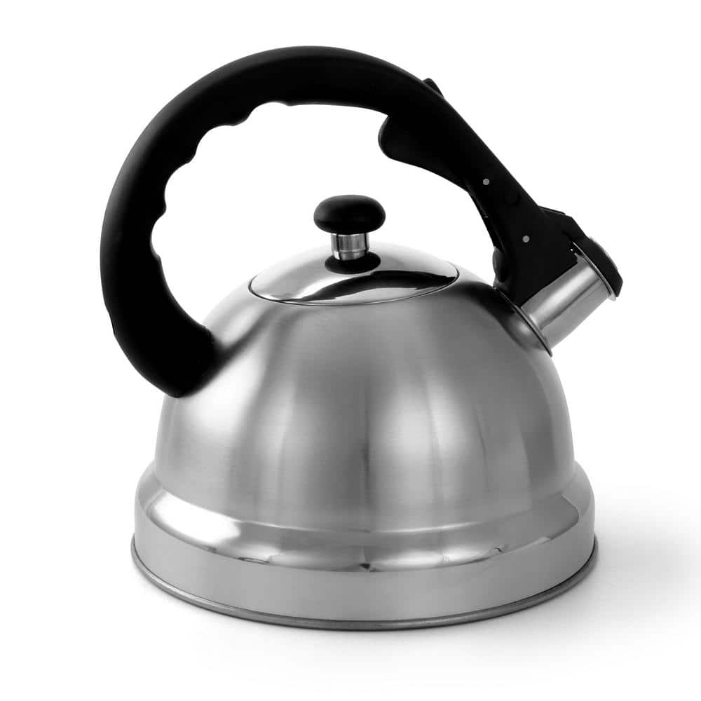 Silver Stainless Steel 2.2 Qt Whistling Tea Kettle