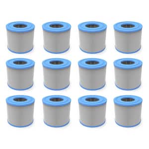 4.13 in. Dia Professional Home SPA High Flow Water Filter Replacement Cartridge, 12 Pk