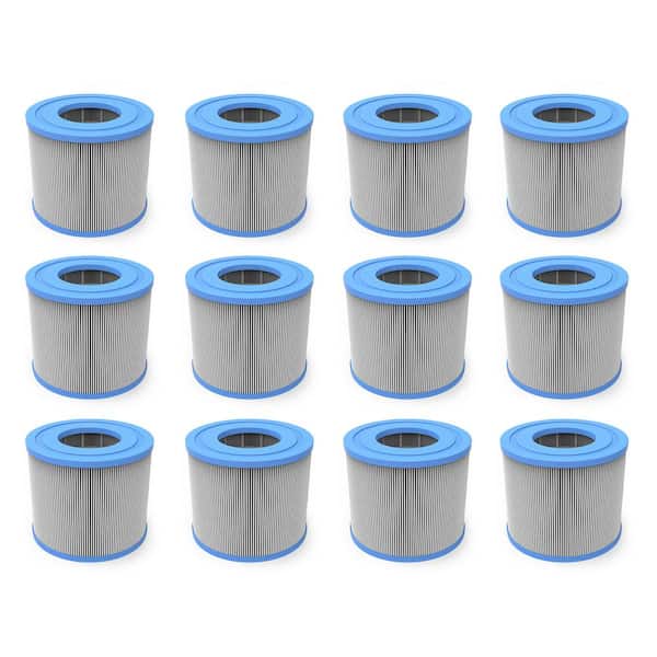 JLeisure 4.13 in. Dia Professional Home SPA High Flow Water Filter Replacement Cartridge, 12 Pk